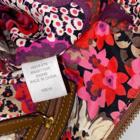 Vera Bradley Brown Leather Shoulder Bag - Picture 10 of 10